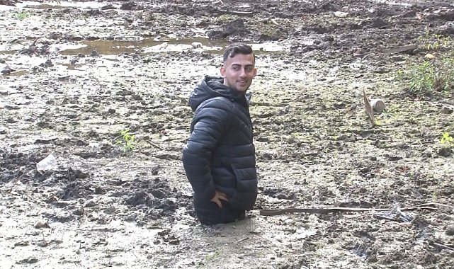 Sancaktepe'de balık tutma macerası bataklıkta son buldu