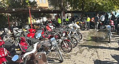 Şanlıurfa'da çalıntı ve trafiğe çıkması sakıncalı 16 motosiklet ele geçirildi