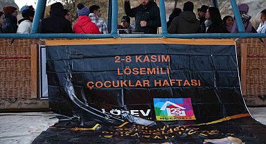 Sıcak hava balonları lösemili çocuklar için uçtu