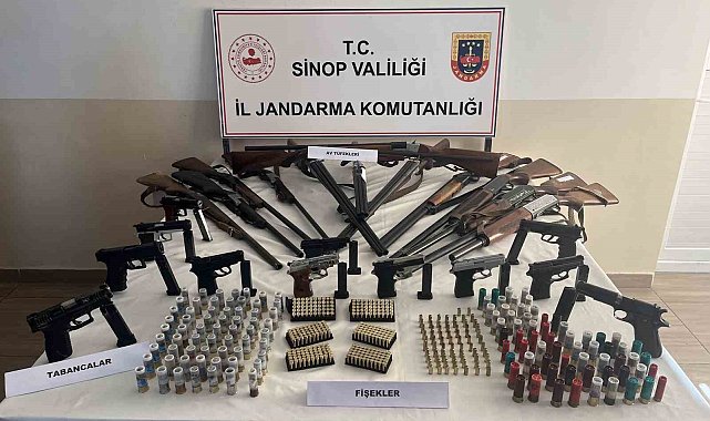 Sinop'ta silah ve mühimmat kaçakçılığı