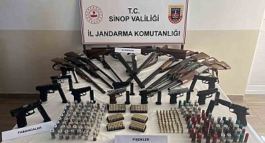 Sinop'ta silah ve mühimmat kaçakçılığı