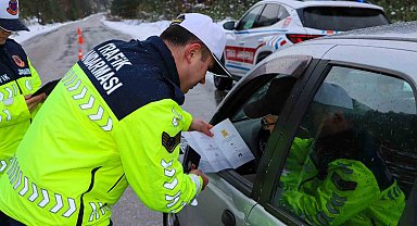 Sinop'ta sürücülere güvenli sürüş bilgilendirmesi