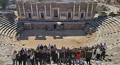 Sultanhisar'da öğrencilerden tarihi gezi
