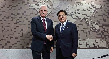 TBMM Başkanı Kurtulmuş, Güney Kore Ulusal Meclisi Başkanı Woo Won-shik ile görüştü