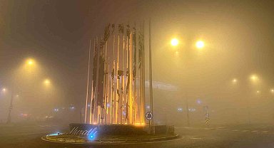 Tekirdağ'da gece sis etkili oldu