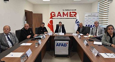 Tekirdağ'da tatbikata hazırlık toplantısı