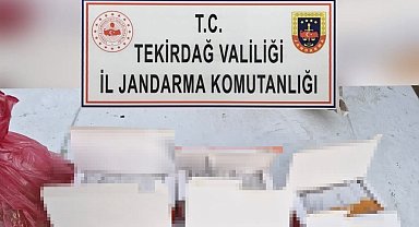 Tekirdağ'da tütün dolu makaron operasyonu