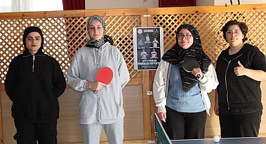 Terzi Baba Yurdu Yurt Ligi masa tenisi seçmeleri ile öğrencileri spora teşvik ediyor