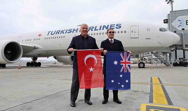 THY Sidney uçuşları başladı, Başkonsolos uçağı su dökerek uğurladı