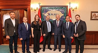 TOSYÖV Bursa heyetinden Vali Ayyıldız'a Ziyaret