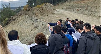 Üniversite öğrencileri Doğantepe Barajı'nı inceledi