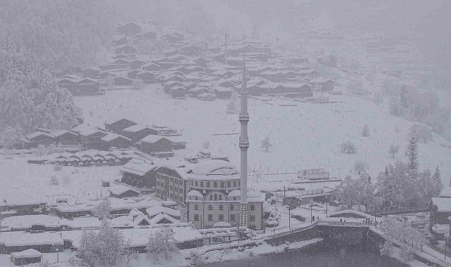 Uzungöl beyaz gelinliğini giydi