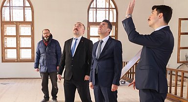 Vali Şefik Aygöl, restorasyon çalışmalarını yerinde inceledi