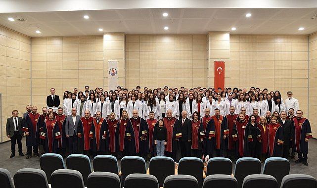 Veteriner hekim adayları beyaz önlük giydi