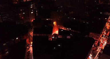 Yangından kaçarken evcil hayvanını can havliyle kurtardı