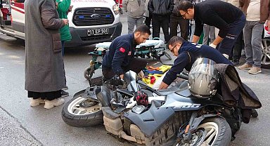 Yaralı halde yerde yatarken bile aklı motosikletindeydi