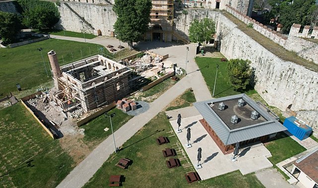 Yedikule Hisarı'ndaki ecdat mirası Fatih Mescidi'nin ihya çalışmalarında sona gelindi