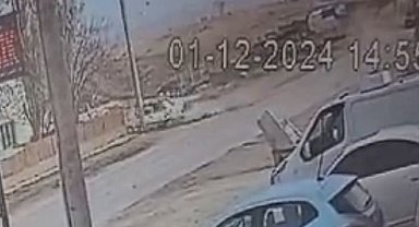18 yaşındaki Mert'in hayatını kaybettiği kaza güvenlik kamerasında
