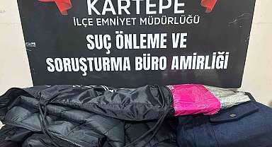 25 bin liralık kıyafet çalan hırsız suçüstü yakalandı
