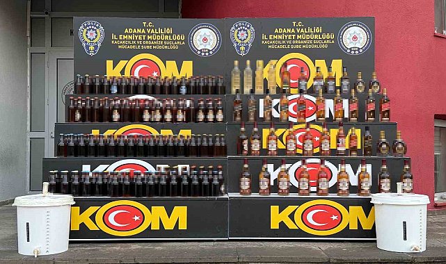 Adana'da yılbaşı öncesi sahte içki operasyonları sürüyor