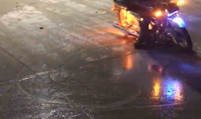 Akaryakıt istasyonunda drift yapan sürücü ve motosiklet sahibine ceza yağdı