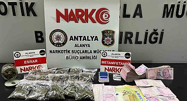 Alanya'da uyuşturucu ticaretine 2 gözaltı