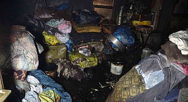 Alanya'da yangın müstakil evi küle çevirdi