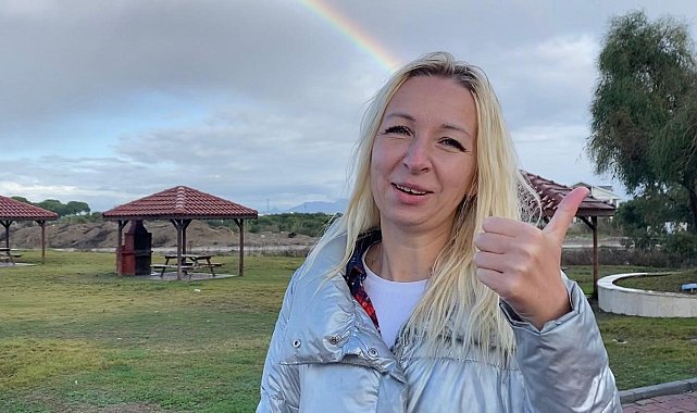 Antalya'da gökkuşağı görsel şölen oluşturdu