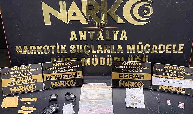 Antalya'da son 1 haftada çok sayıda uyuşturucu madde ele geçirildi