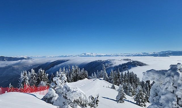 Artvin'de sis bulutları görsel şölen sundu