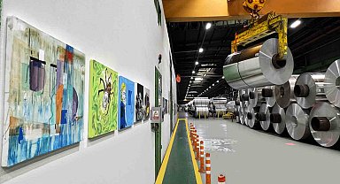 Assan Alüminyum genç sanatçıların eserlerini üretim tesislerine taşıdı