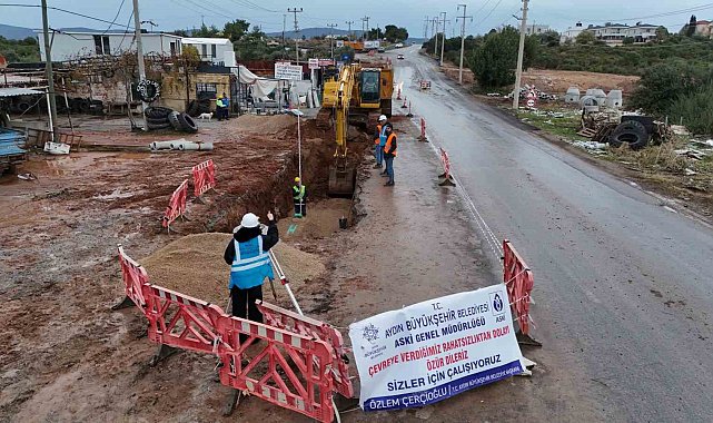 Aydın Büyükşehir Belediyesi Didim'de çalışmalarını hız kesmeden sürdürüyor