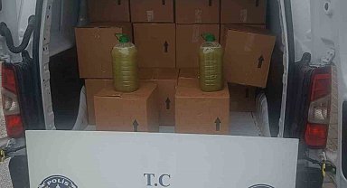 Aydın'da 850 litre tağşiş yağ ele geçirildi