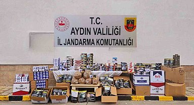 Aydın'da jandarma ekipleri 242 bin 260 tütün dolu makaron ele geçirdi