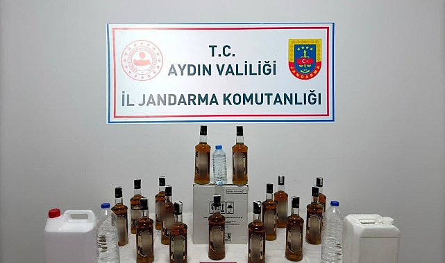 Aydın'da kaçak alkol operasyonu