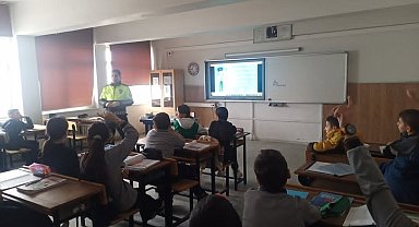 Babaeski'de öğrencilere trafik eğitimi verildi