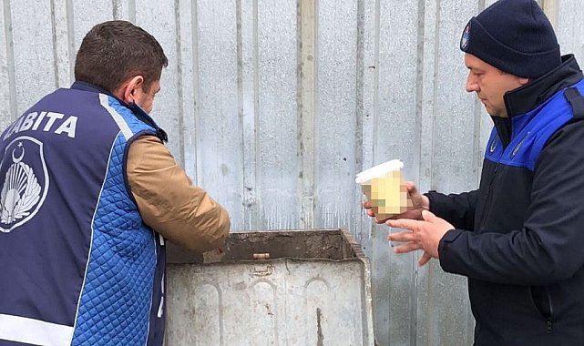 Babaeski'de son kullanma tarihi geçmiş ürünler imha edildi