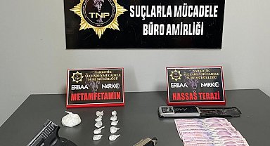 Baca deliğine gizlenmiş metamfetamin bulundu