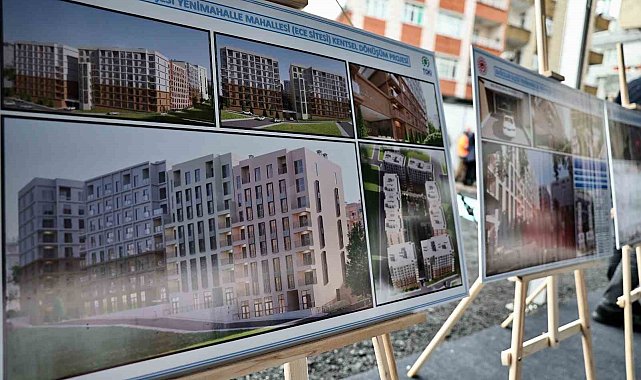 Bağcılar'da kentsel dönüşüm kapsamında yıkılan Ece Sitesi'nin temeli atıldı