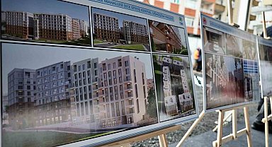 Bağcılar'da kentsel dönüşüm kapsamında yıkılan Ece Sitesi'nin temeli atıldı