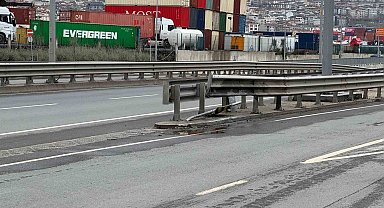 Bariyer otomobile ok gibi saplandı: 1 ölü, 2 yaralı