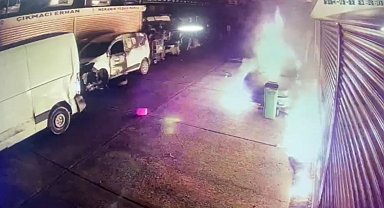 Başakşehir'de haraç alamadığı kuzeninin iş yerini ateşe verdi