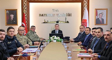 Bayburt'un terör ve asayiş konuları toplantıda görüşüldü