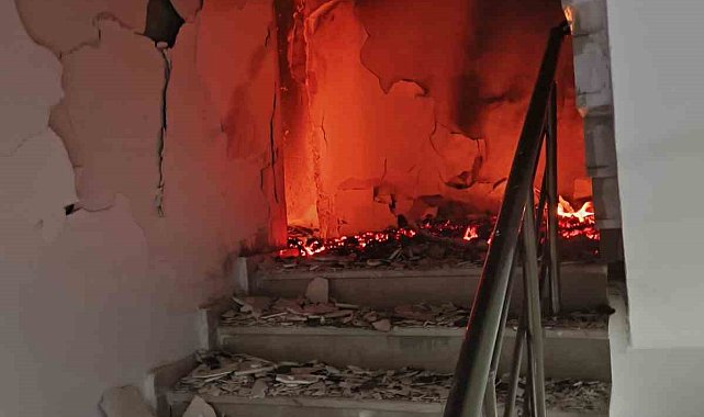Bilecik'te binanın 14. katında çıkan yangın paniğe neden oldu