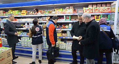 Bilecik'te zincir marketlere yılbaşı denetimi