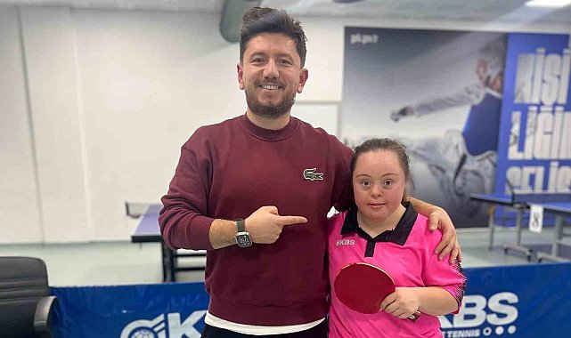 Bilecikli down sendromlu sporcu Zeynep, masa tenisinde Türkiye 4'üncüsü oldu