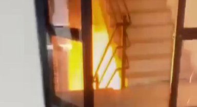 Binadaki trafo bomba gibi patladı