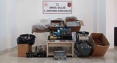 Bingöl'de 23 bin dolu, 21 bin de boş makaron ele geçirildi
