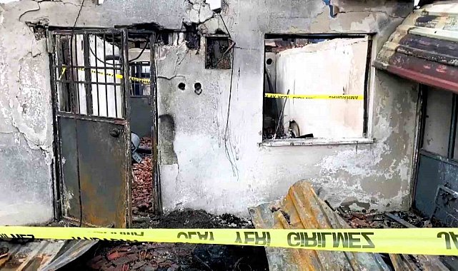 Bir kadının öldüğü şüpheli yangına jandarma el koydu