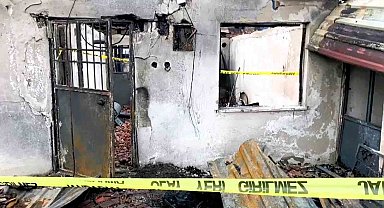 Bir kadının öldüğü şüpheli yangına jandarma el koydu